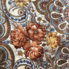 Ogromna Kaszmir  i jedwab - SANAM KASHGAR  - niespotykana oryginalna chusta z frędzlami