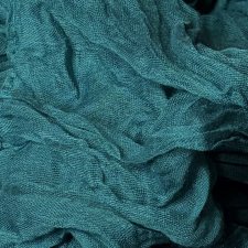 70 x 295 Mgiełka długi gnieciony szal w fantastycznym szafirowym kolorze