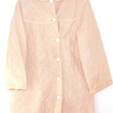 MORELOWA nylonowa pikowana podomka szlafrok  PRL L/XL