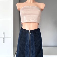 H&m 36 S 100% bawełna spódniczka jeansowa zasuwana na zamek z przodu