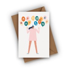 KARTKA URODZINOWA- HAPPY BIRTHDAY