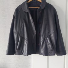 skóra naturalna vintage oversize