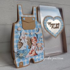 Kartka spodenki na 1 roczek