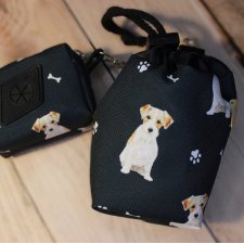 Zestaw saszetka na smaczki i woreczki # jack russell terrier