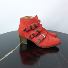 George zamszowe botki koralowe 5 / 38 25 cm