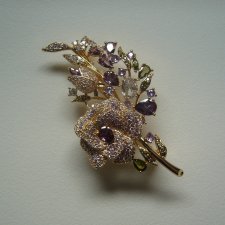 PIĘKNA BROSZKA BUKIET KWIATÓW