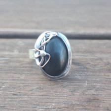 Onyks - pierścionek regulowany