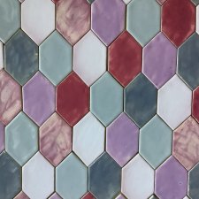 Kafelki "Róż i szzarość"