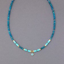 Naszyjnik z turkusowych agatów