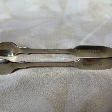 Srebrzone szczypce do cukru sygnowane CROWN SILVER  eleganckie platerowane