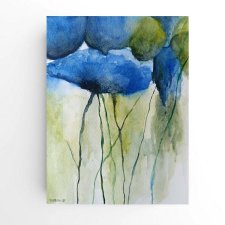 Kwiaty -  akwarela formatu 24/18 cm
