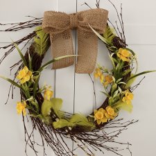 Brzozowy wielkanocny wianek