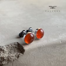 Kolczyki Sztyfty z Karneolem