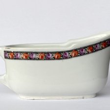 Przedwojenna sosjerka porcelanowa z motywem róż Śląsk numerowana 1920r