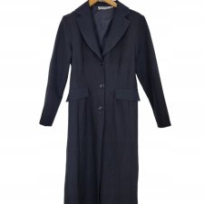 STOCKHOUSE vintage płaszcz czarny midi 36/38 S/M