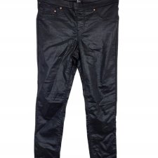 H&M woskowane jegginsy damskie rurki 38 M