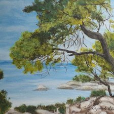 ZESTAW PEJZAŻY RĘCZNIE MALOWANYCH NA PŁÓTNIE "KAMIENNE SZEPTY"