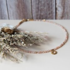 Naszyjnik choker SUNSHINE - kamień słoneczny i hematyt