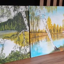 DYPTYK PEJZAŻOWY "BRZOZOWY BezCzas" - OŻYW SWOJE WNĘTRZE