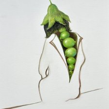 Surrealistyczny portret olejny kobiety z tajemnicą, obraz olejny, 50x40 cm, płótno