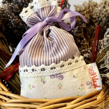 Woreczki Lawendowe – Saszetki z Suszoną Lawendą do Snów i Szafy, Naturalne Zapachowe Woreczki, Prezent w Stylu Prowansalskim dla Niej, Zapach do Domu 