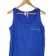 MANGO bluzka damska chabrowa luźna 36 S