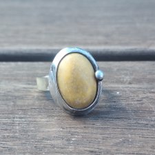 Piaskowy - pierścionek regulowany