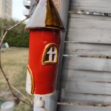 domek ceramiczny dzwonek