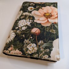 Etui otulacz na książkę - kwiaty