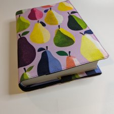 Etui na książkę - kolorowe gruszki