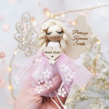 Mały aniołek dla dziewczynki - prezent komunijny | Pamiątka Komunii
