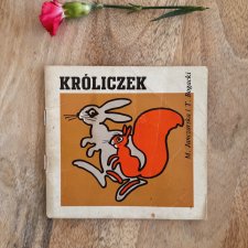 Króliczek z serii Z wiewiórką, książeczka dla dzieci, PRL