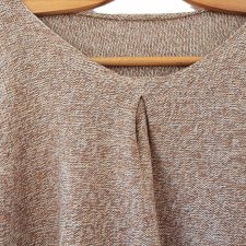 Sweter vintage bawełna melanż