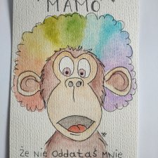 Kartka na Dzień Matki handmade