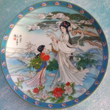 Chiński kolekcjonerski talerz