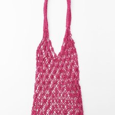 ZARA - RÓŻOWA TORBA - MAKRAMA