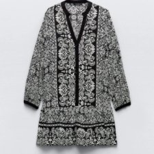 ZARA - KRÓTKA SUKIENKA - BOHO - S