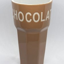 Wysoki kubek Chocolat w stylu vintage retro kubek na kakao i gorącą czekoladę