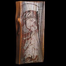 Ikona Matki Boskiej z Łopienki na Wiekowym Drewnie – Unikat-Majsternia Drewna Drewnica