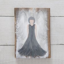 Obraz na desce - Anioł  w szarości