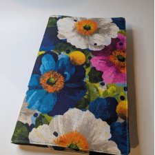 Etui otulacz na książkę - kolorowe kwiaty