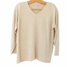 Bluzka vintage len wiskoza skandynawska SOL - DESIGN