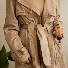 beżowy płaszczyk L/XL