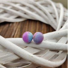 Kolczyki z glinki polimerowej - Aurora Pastel