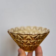 Miseczka szklana PRL Huta Szkła Prądniczanka II połowa XX w.