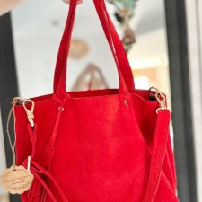 Skórzana torba Mini Shopper Bag , miejska, klasyczna, elegancka - personalizowana w DOMILKOWYDOMEK