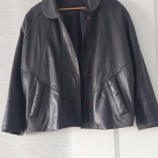 skóra naturalna vintage oversize