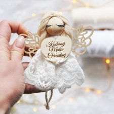 Mały aniołek - prezent dla chrzestnej| Podziękowanie dla chrzestnej