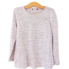 Dzianinowa bluzka vintage melanż bawełna wiskoza