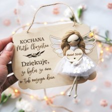 Podziękowanie dla Matki Chrzestnej - chrzciny, komunia